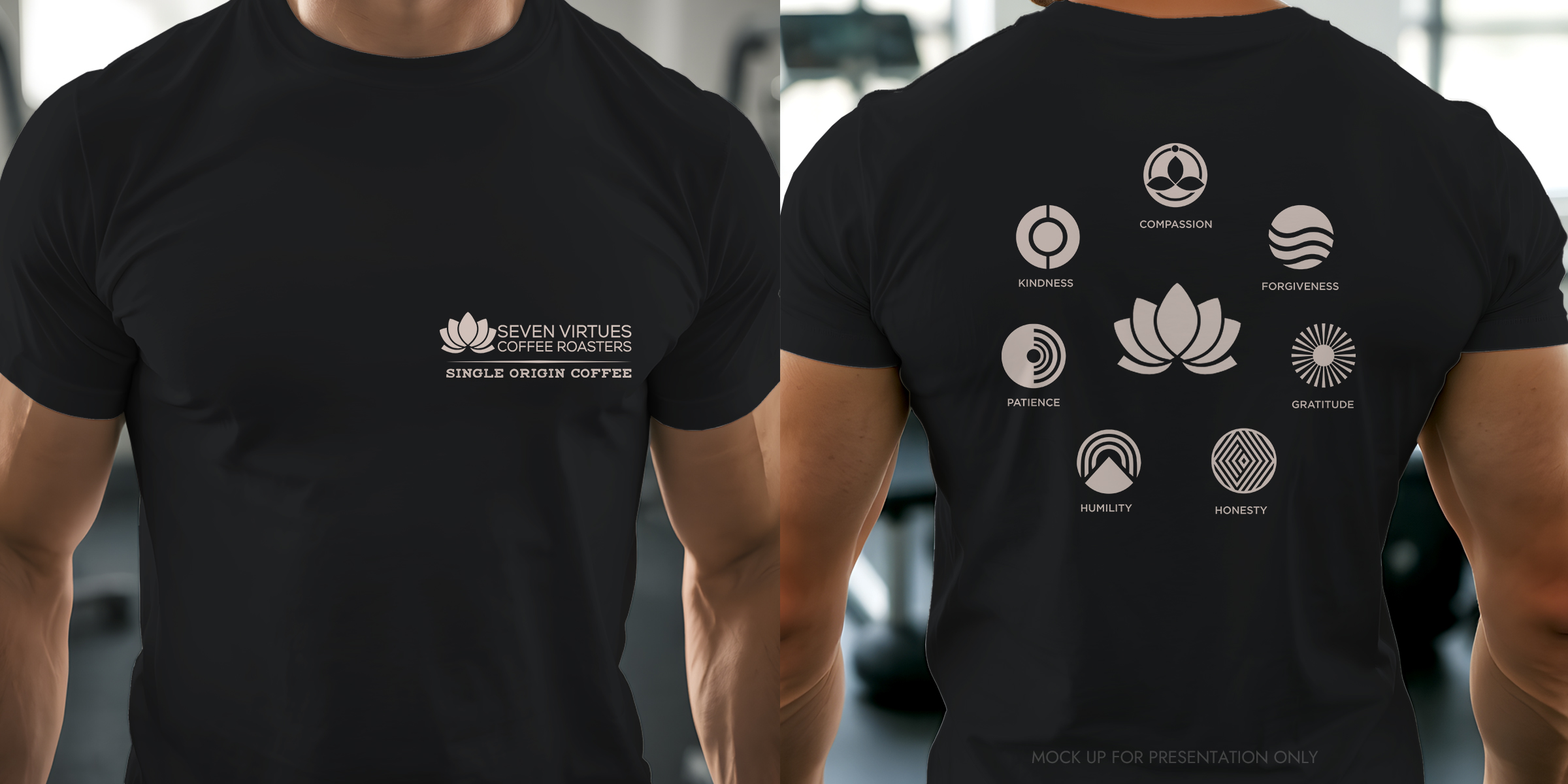 Merchandize Design by NancyTan for Seven Virtues Coffee Roasters | Design #35310477