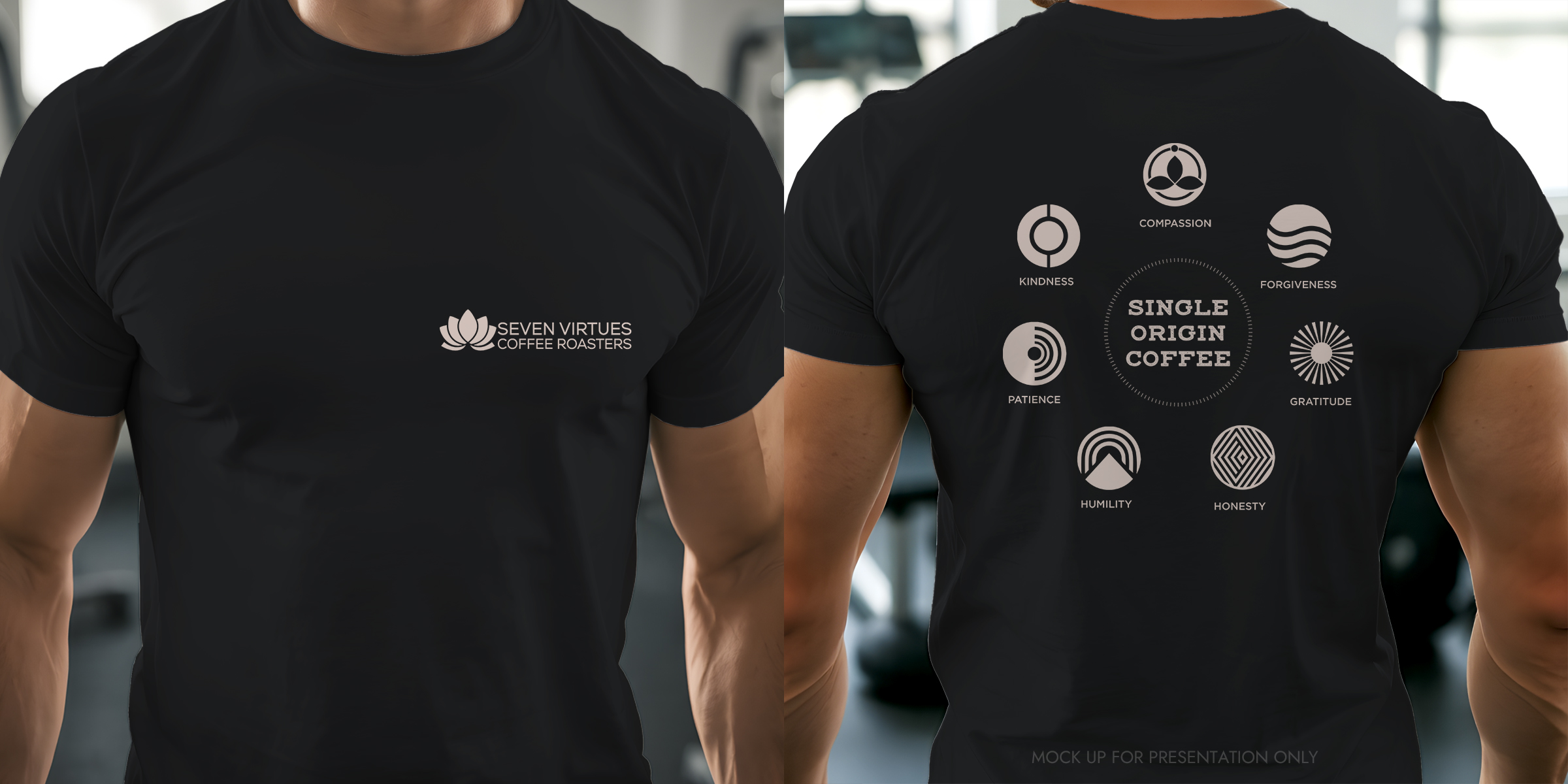 Merchandize Design by NancyTan for Seven Virtues Coffee Roasters | Design #35320605