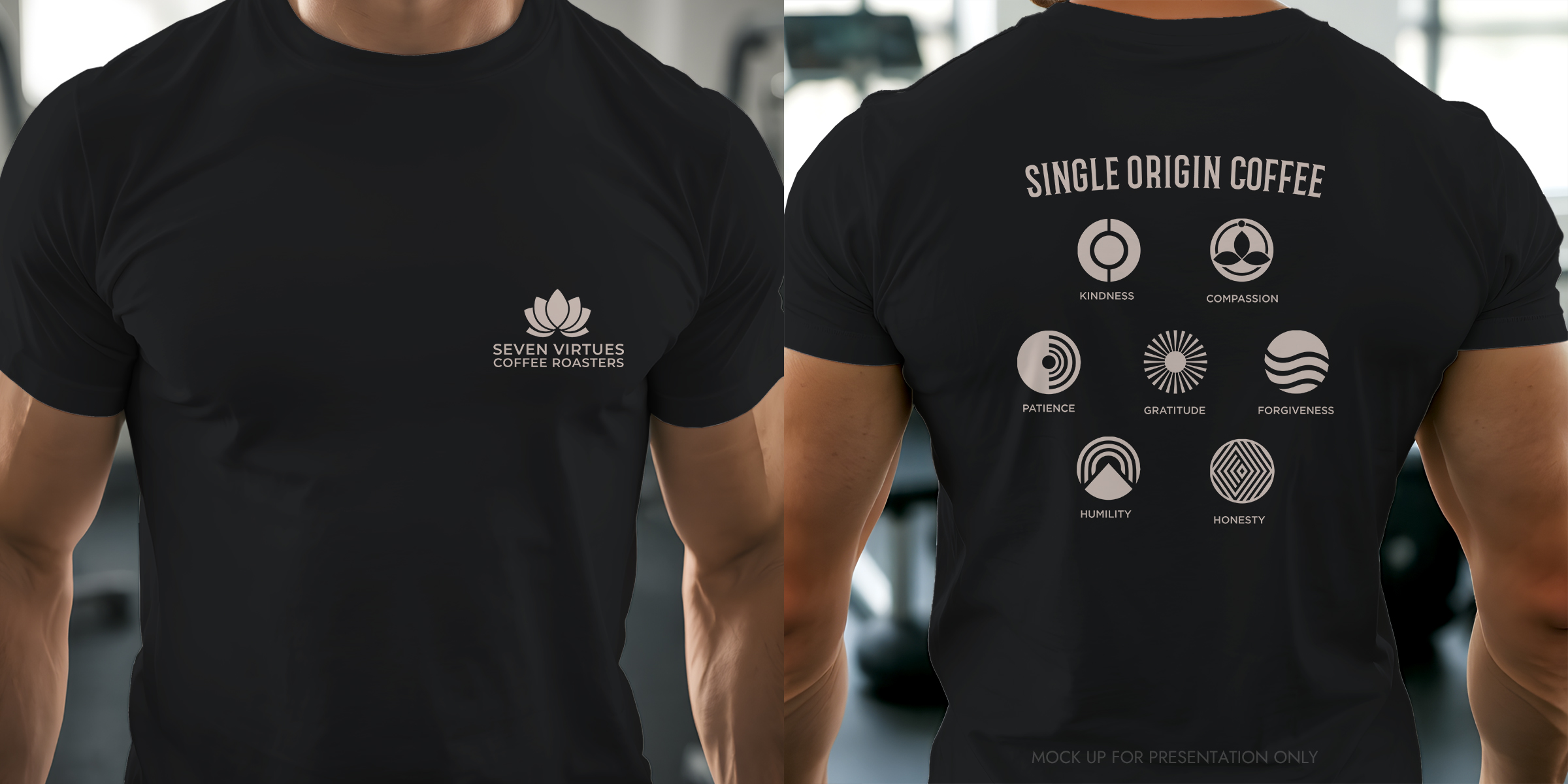 Merchandize Design by NancyTan for Seven Virtues Coffee Roasters | Design #35324634