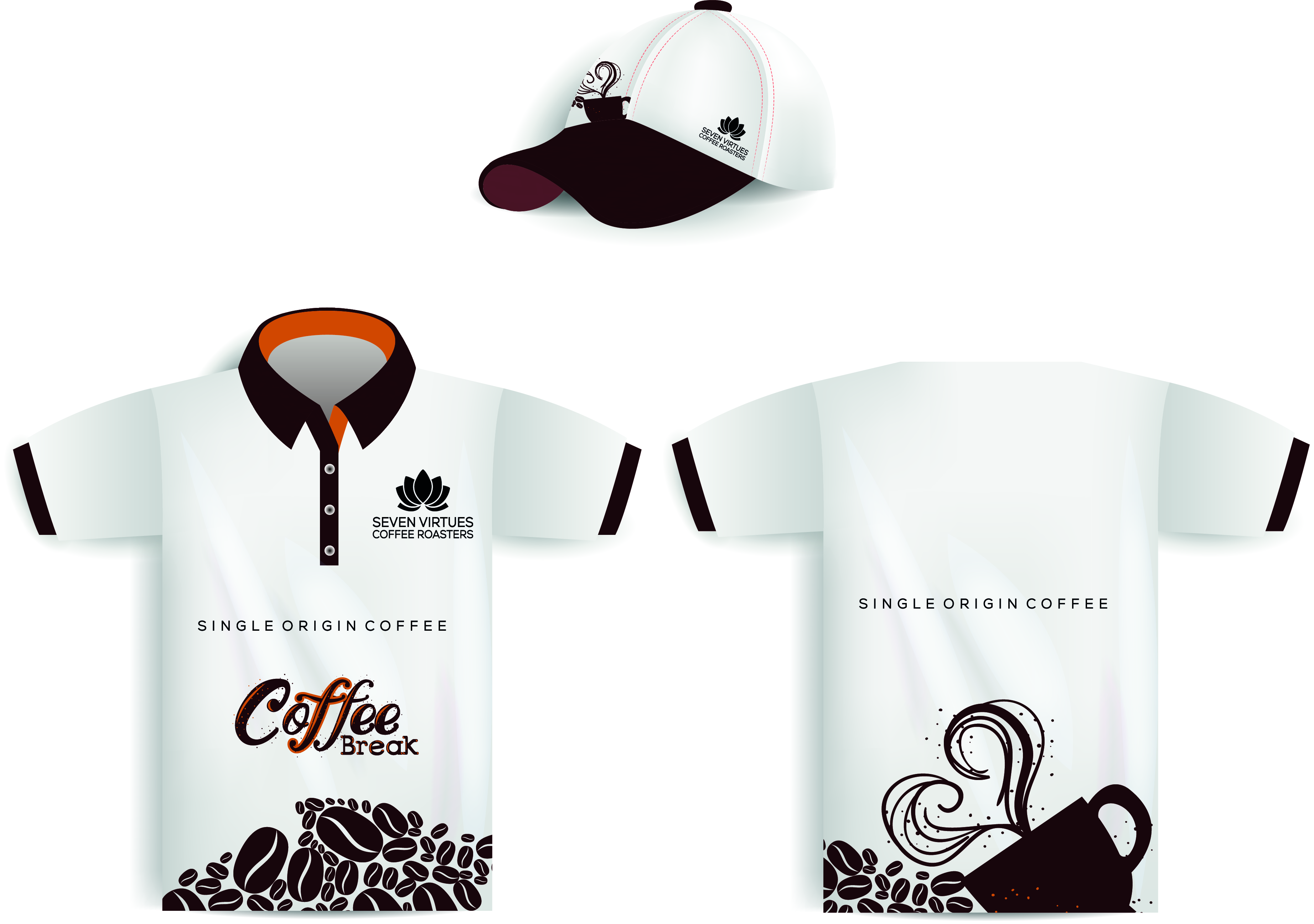 Merchandize-Design von Design with Sayam für Seven Virtues Coffee Roasters | Design #35307690