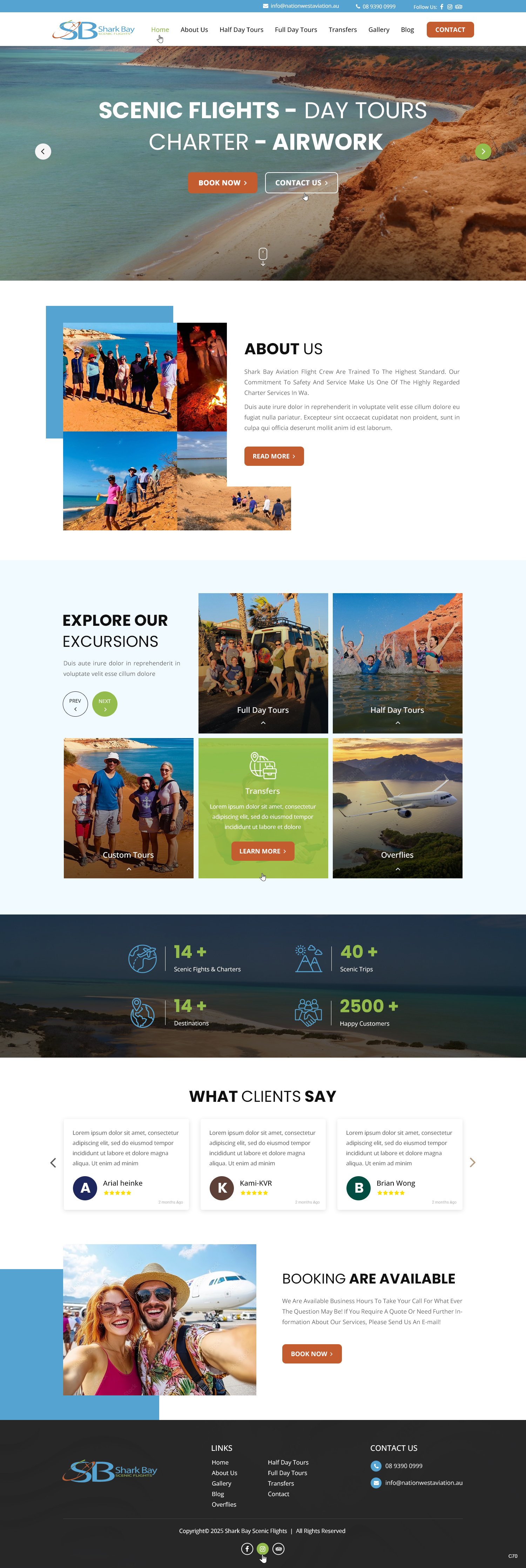 Design Wordpress par pb pour Nationwest Aviation  | Design #35309794