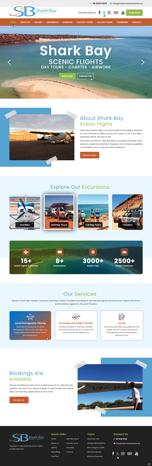 Design Wordpress par pb pour Nationwest Aviation  | Design : #35309798