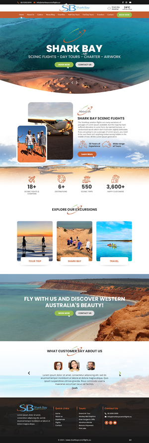 Design Wordpress par pb pour Nationwest Aviation  | Design : #35309823
