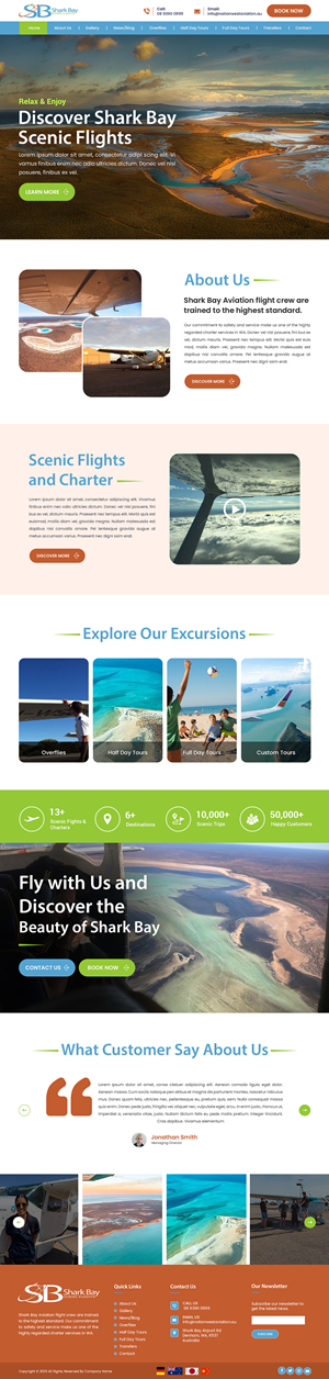 Design Wordpress par Creations Box 2015 pour Nationwest Aviation  | Design : #35307110