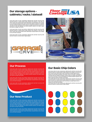 Brochure Design by YourLogoMaster for Your Garage Cave LLC | Design: #35315520