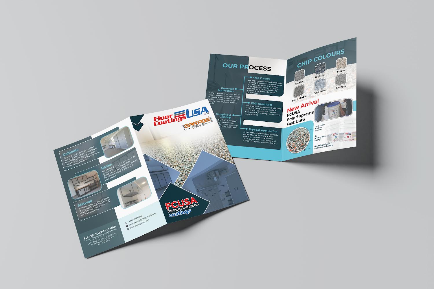 Diseño de Brochure por Design_Duo para Your Garage Cave LLC | Diseño #35323348