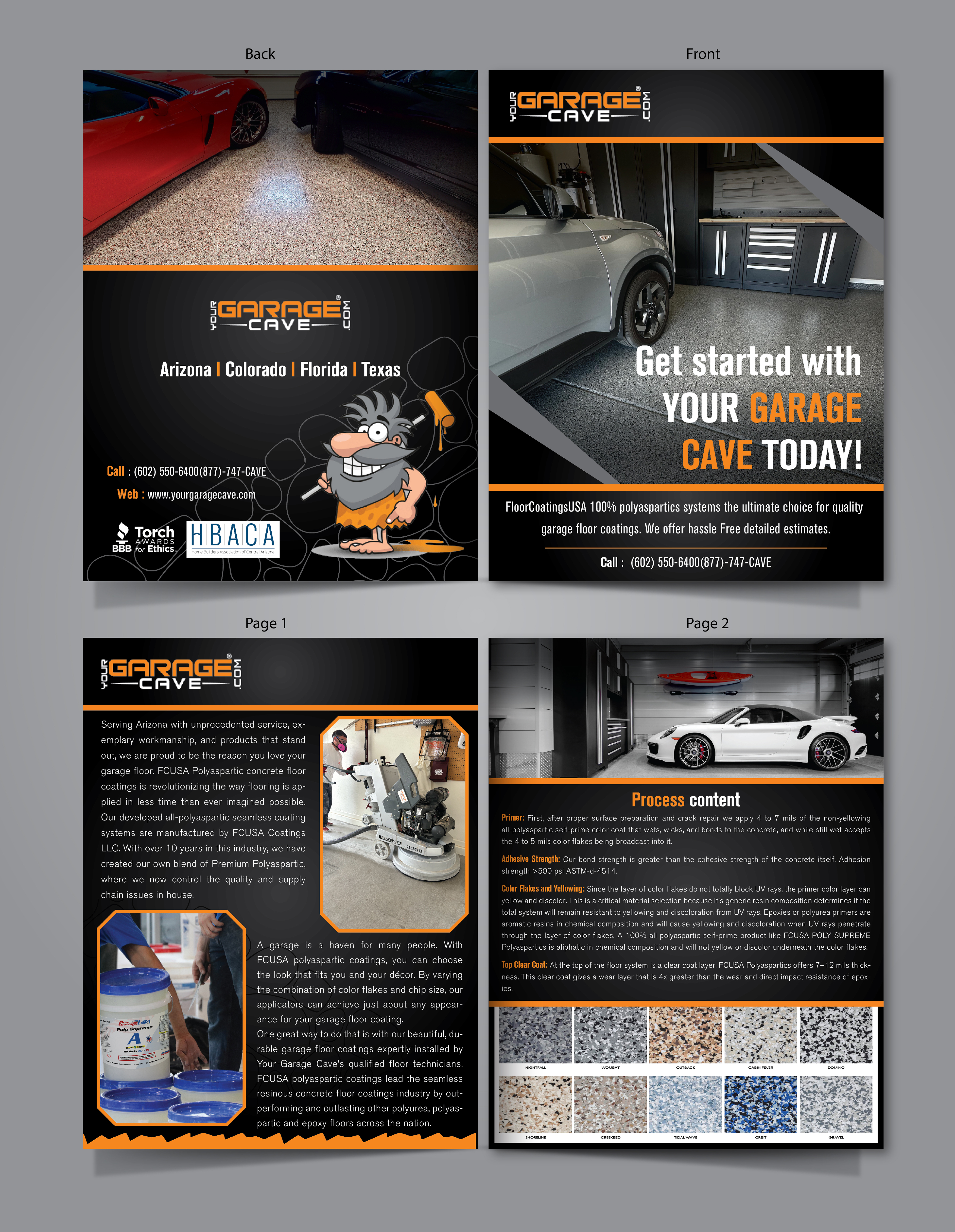 Broschüren-Design von HT Graphic für Your Garage Cave LLC | Design #35334240