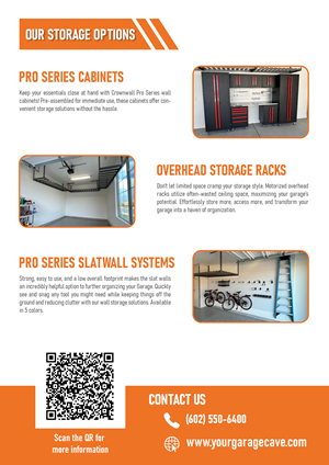 Brochure Design by Krold IT Solutions for Your Garage Cave LLC | Design: #35329286
