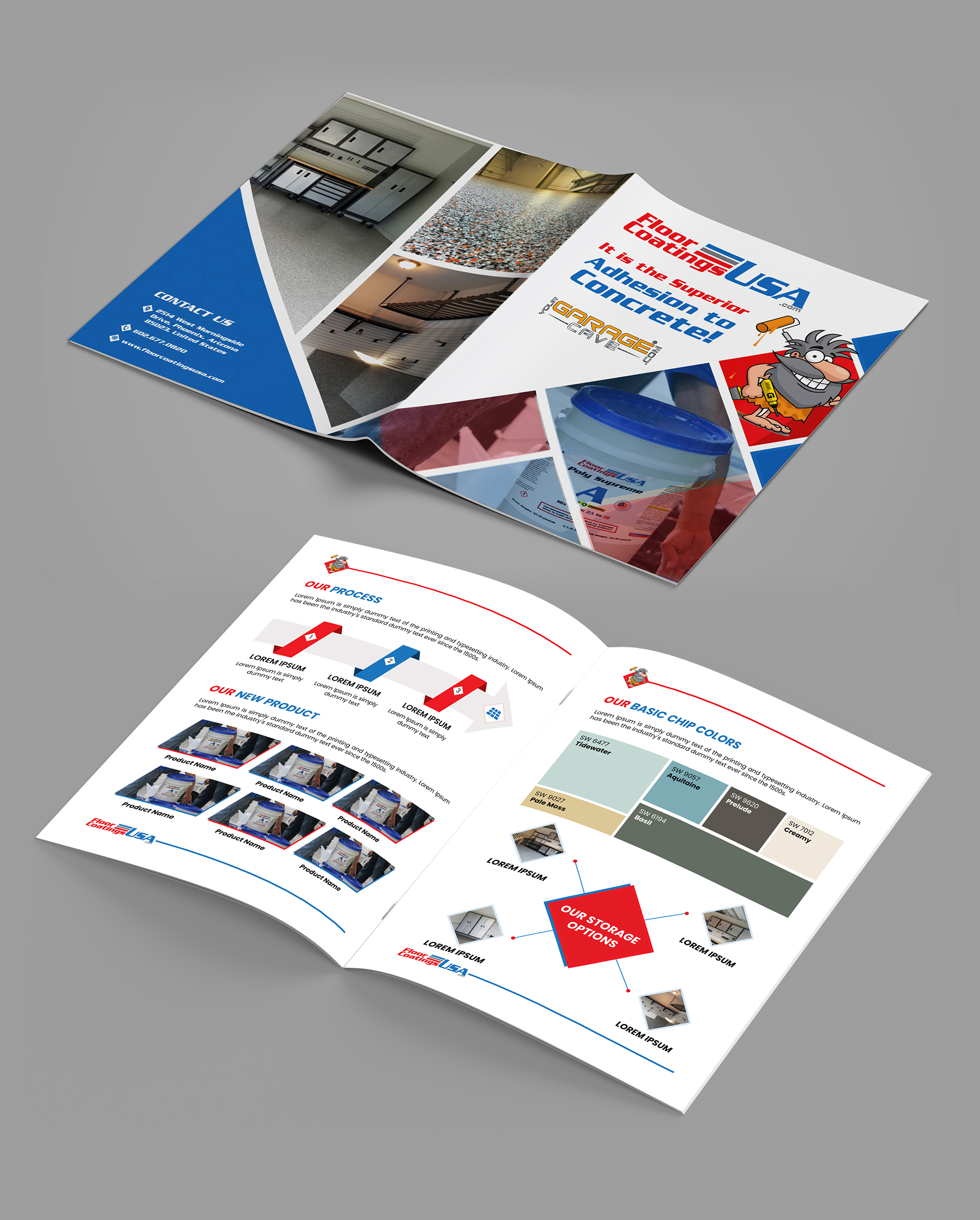 Brochure Design by designcircle for Your Garage Cave LLC | Design #35315741