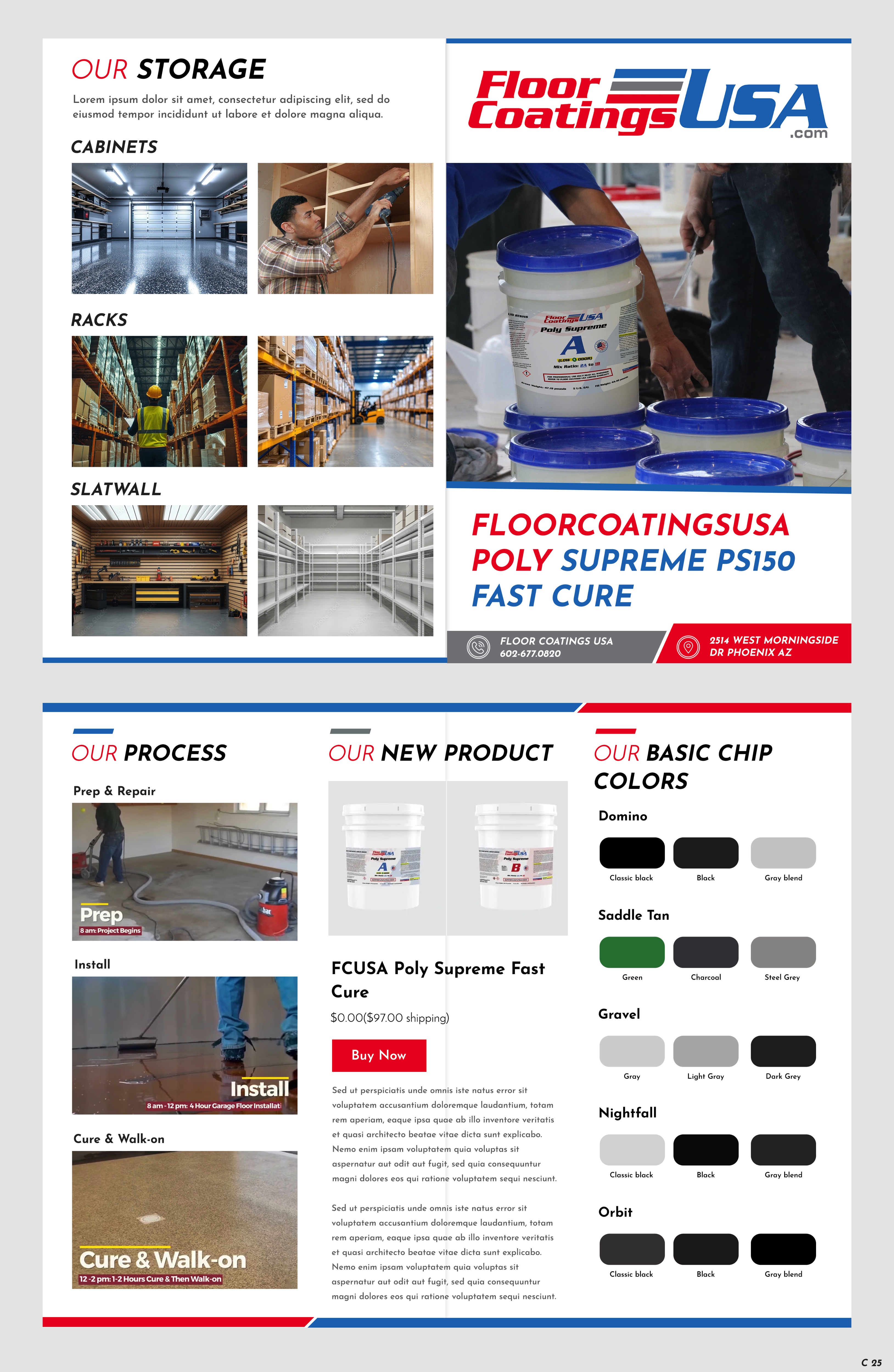 Brochure Design by pb for Your Garage Cave LLC | Design #35316823