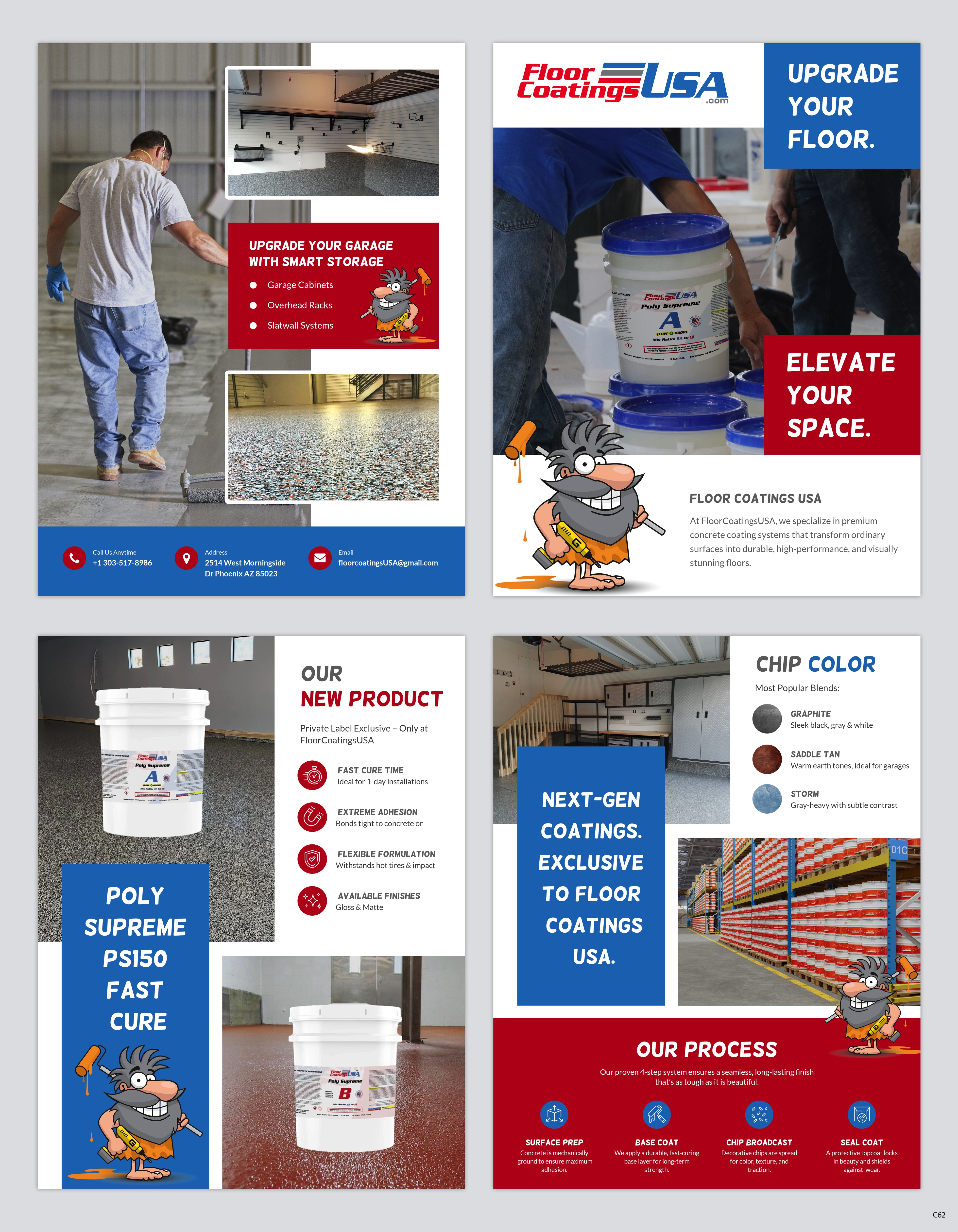 Brochure Design by pb for Your Garage Cave LLC | Design #35316832