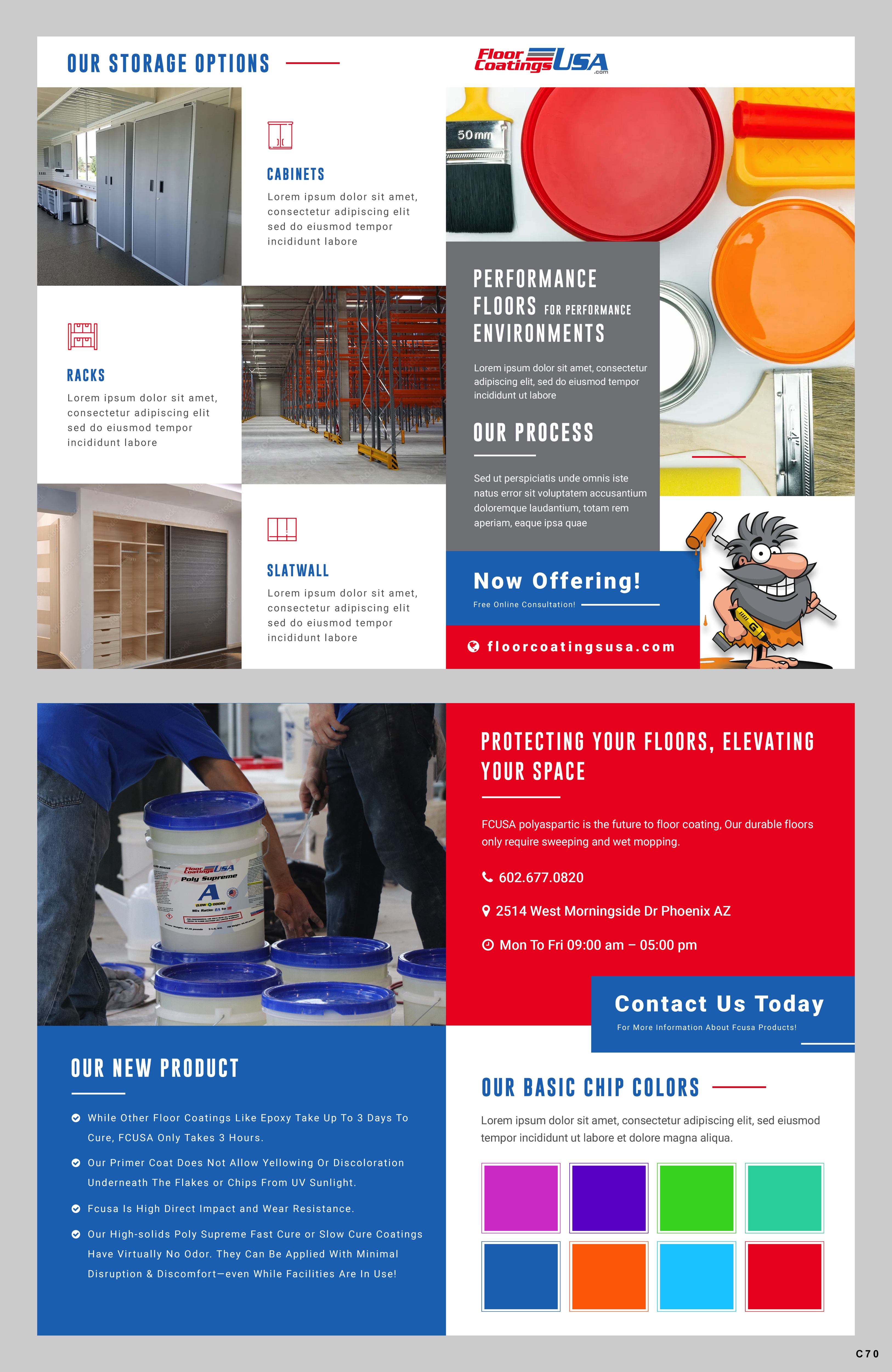 Diseño de Brochure por pb para Your Garage Cave LLC | Diseño #35323658