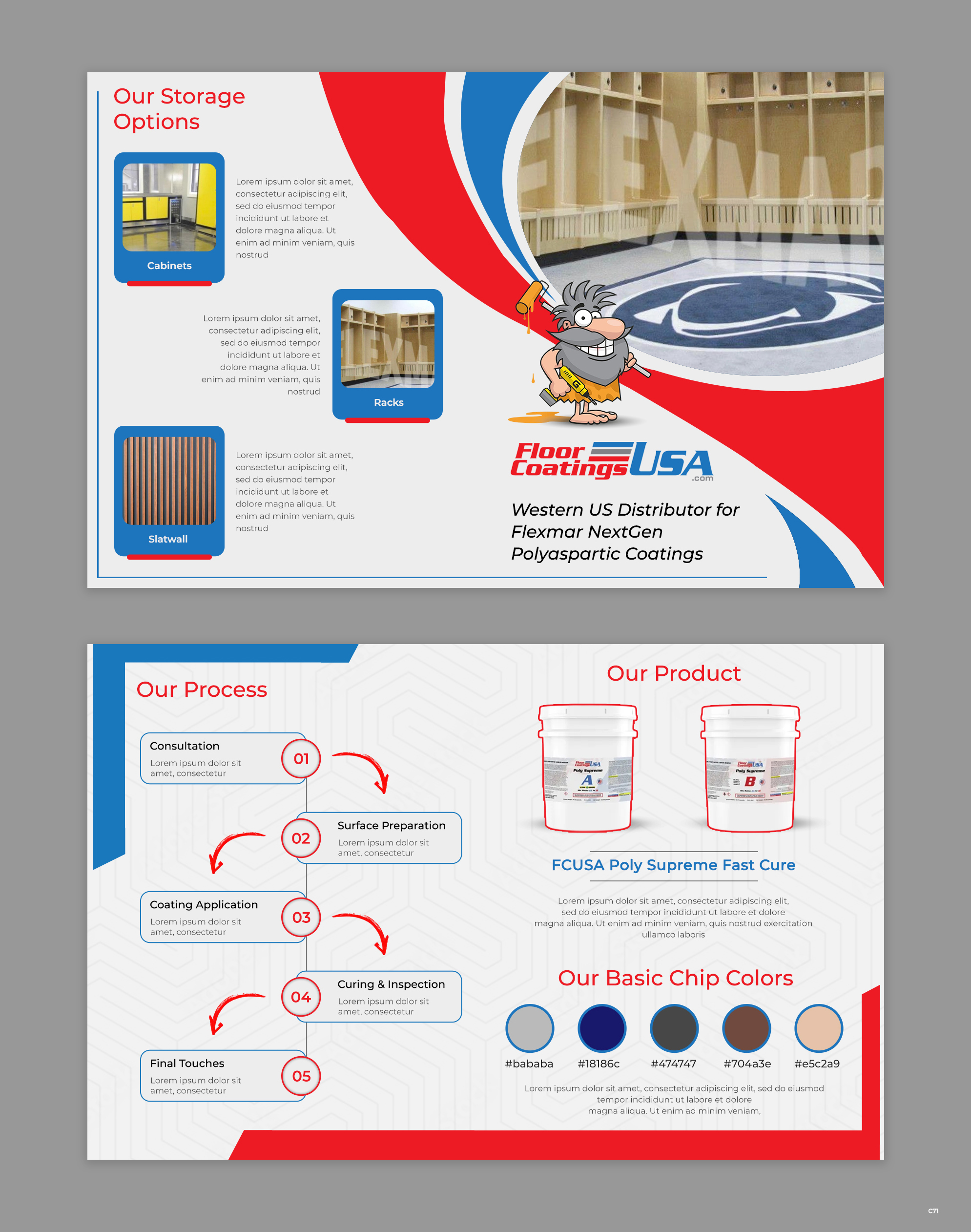 Brochure Design by pb for Your Garage Cave LLC | Design #35323660