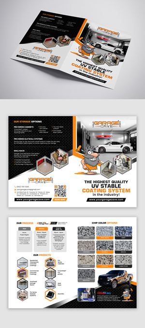 Brochure Design by debdesign for Your Garage Cave LLC | Design: #35321864