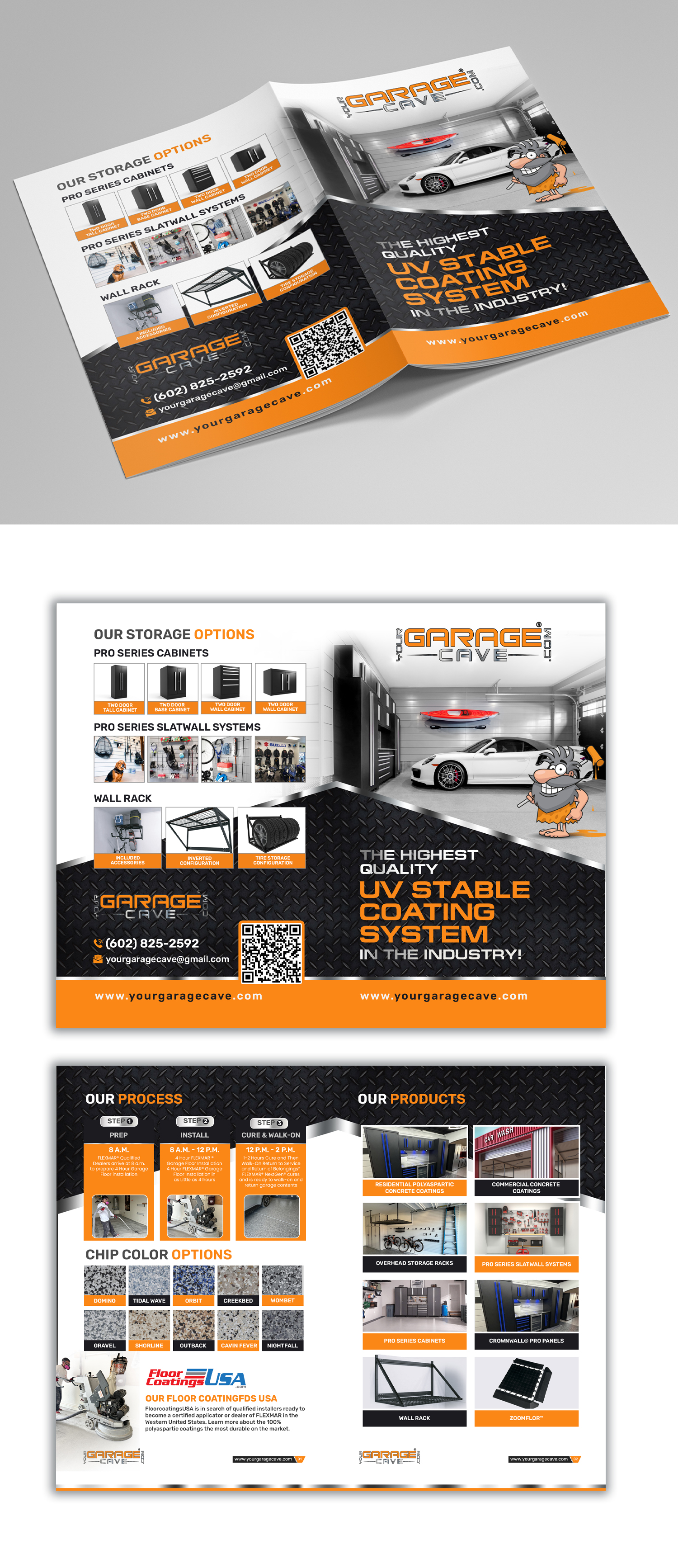 Broschüren-Design von debdesign für Your Garage Cave LLC | Design #35321948