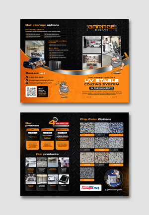 Brochure Design by debdesign for Your Garage Cave LLC | Design: #35322366