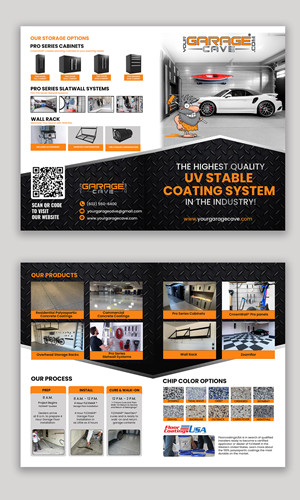Brochure Design by debdesign for Your Garage Cave LLC | Design: #35322427