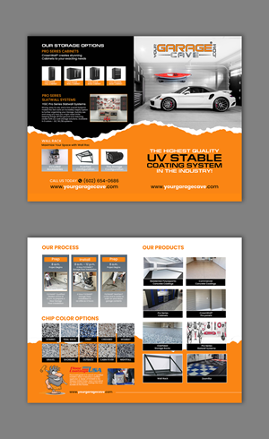Brochure Design by debdesign for Your Garage Cave LLC | Design: #35322469