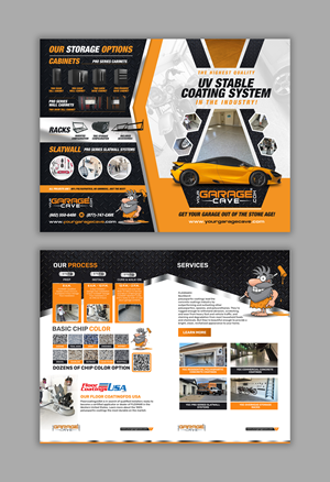 Brochure Design by debdesign for Your Garage Cave LLC | Design: #35435417
