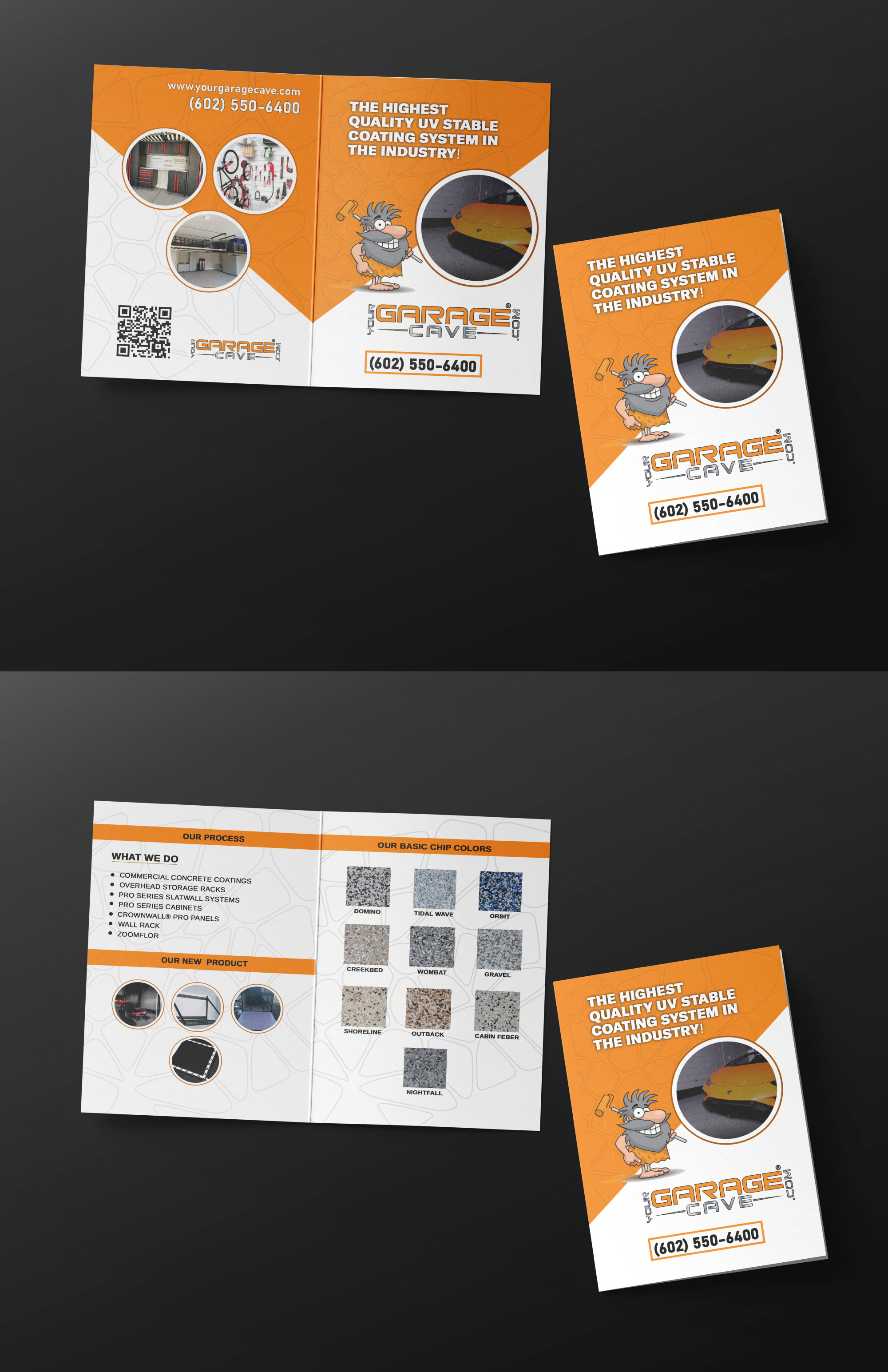 Brochure Design by LAXMI DESIGNHUB for Your Garage Cave LLC | Design #35327176