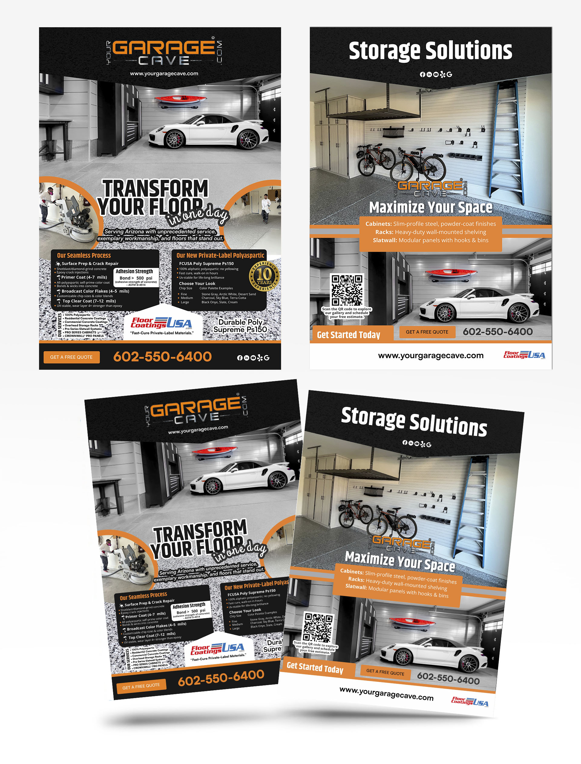 Brochure Design by angelcolmenares3 for Your Garage Cave LLC | Design #35352783