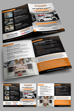Brochure Design by Dzhafir for Your Garage Cave LLC | Design #35321865