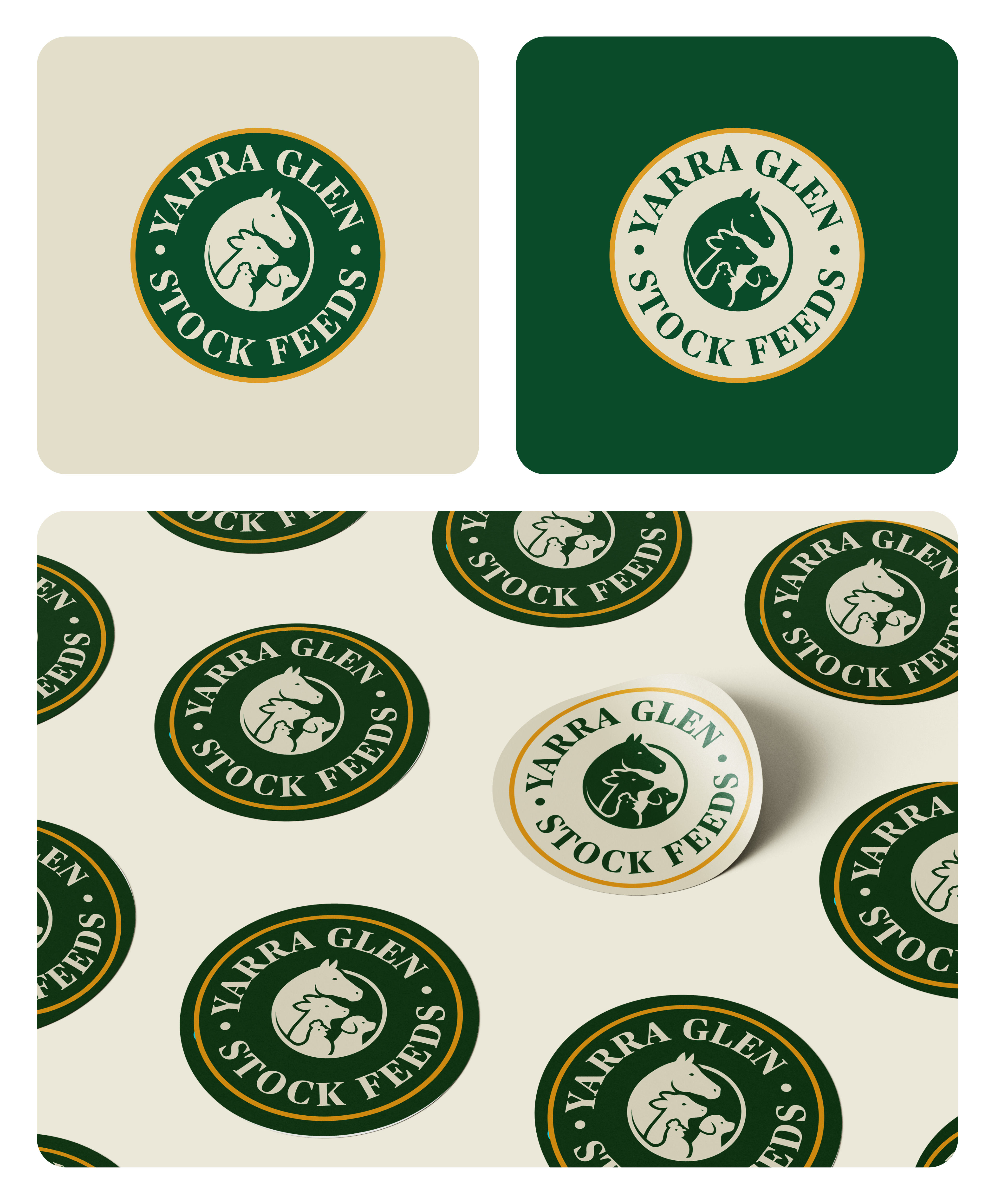 Logo Design by Ha.Connick for Yarra Glen Stock Feeds | Design #35322542