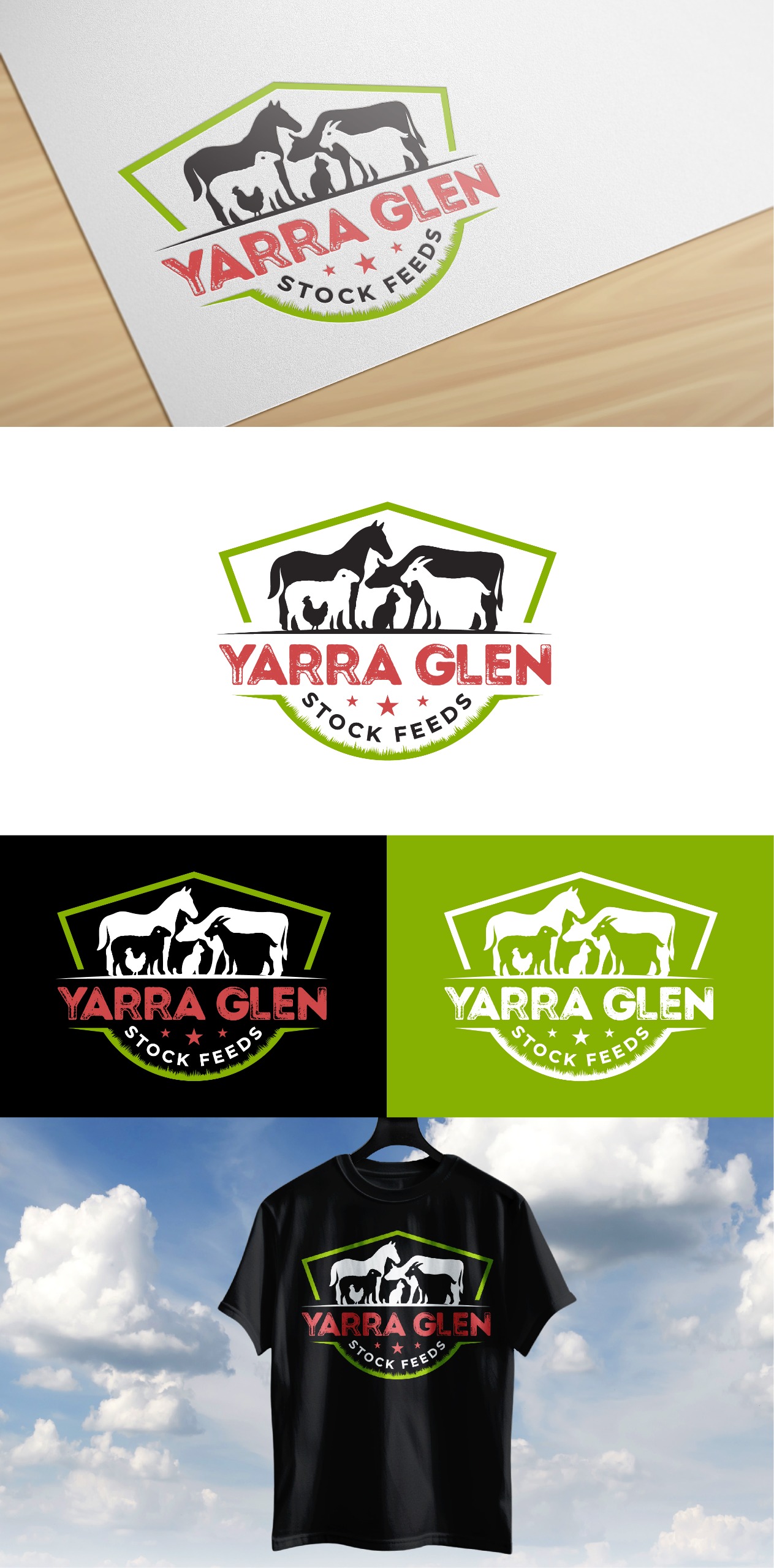 Diseño de Logo por PixelUP Graphics para Yarra Glen Stock Feeds | Diseño #35316649