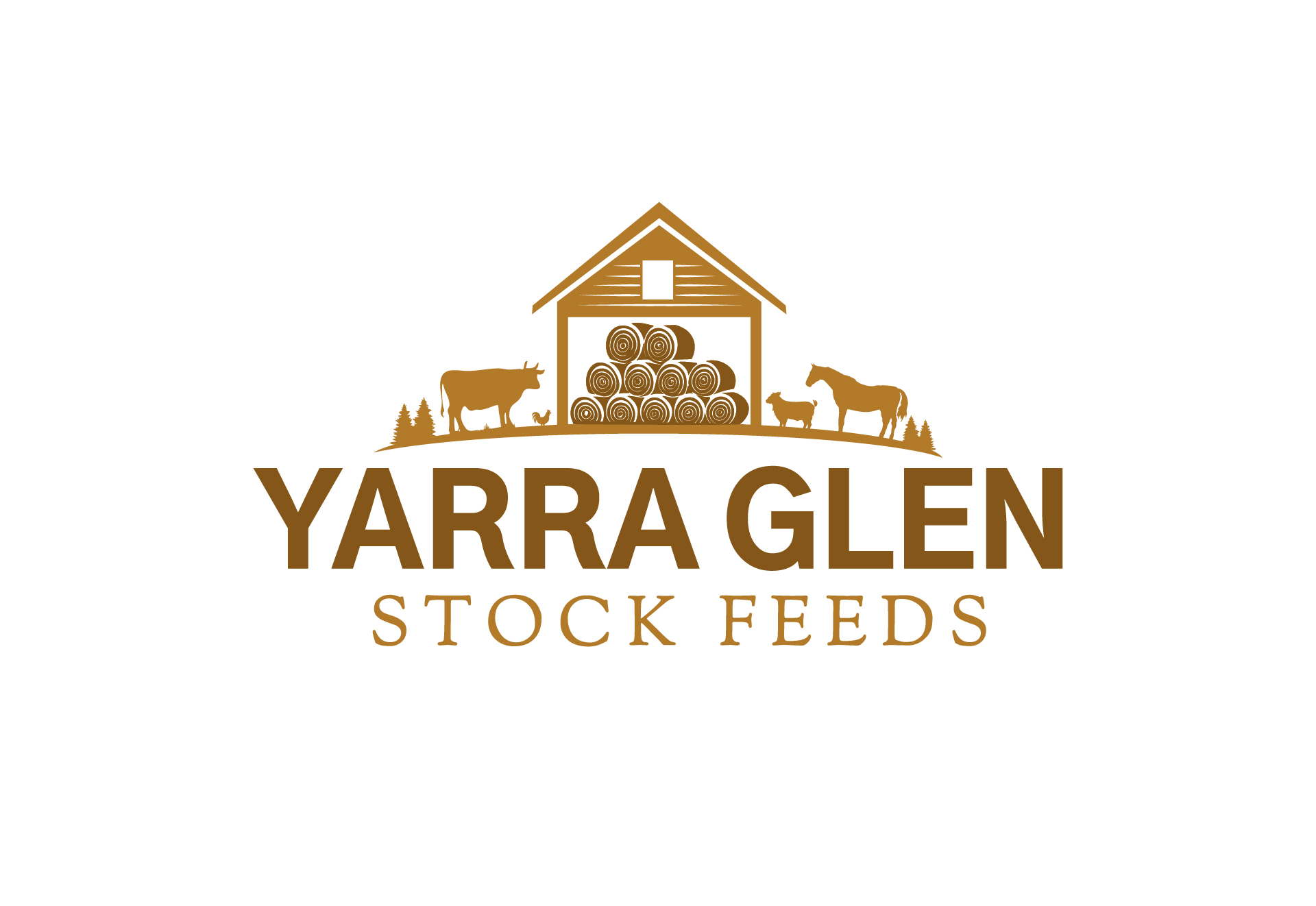 Logo Design by Rickyy for Yarra Glen Stock Feeds | Design #35349848