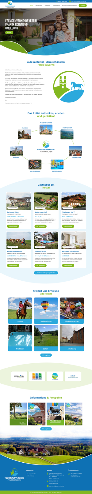 Redesign of an existing homepage