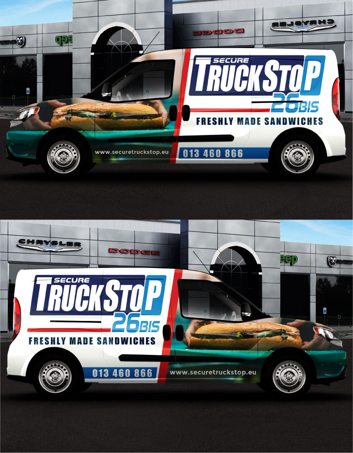 Car Wrap-Design von LAXMI DESIGNHUB für Truckstop 26Bis BV | Design #35344486