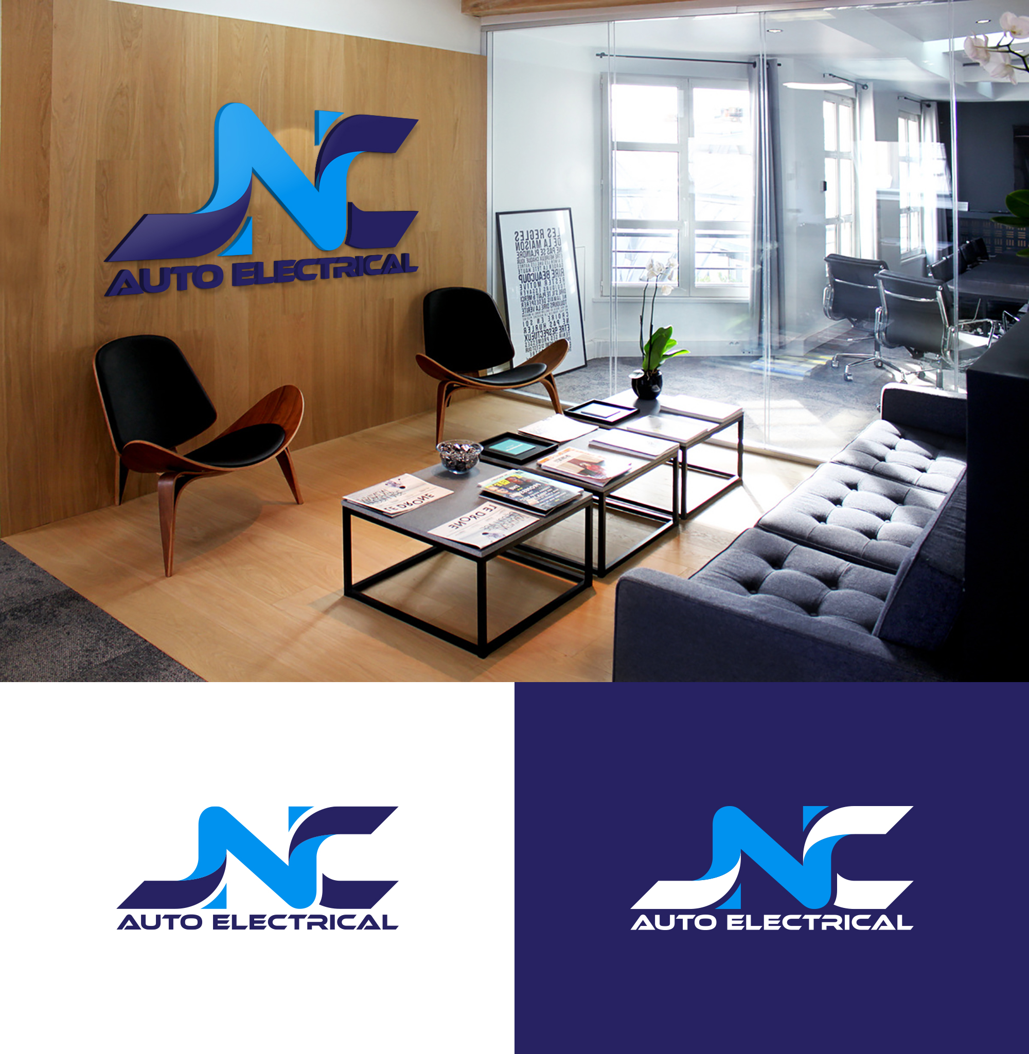 Logo Design by loveqis for JNC Mobile Auto Electrical | Design #35335935