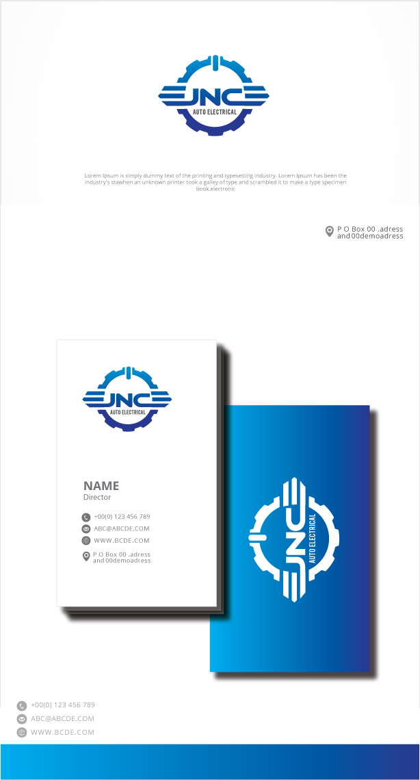 Logo Design by graphicevolution for JNC Mobile Auto Electrical | Design #35336020