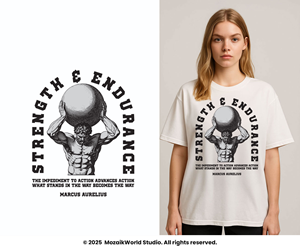 T-shirt Design by Mozaikworld Studio