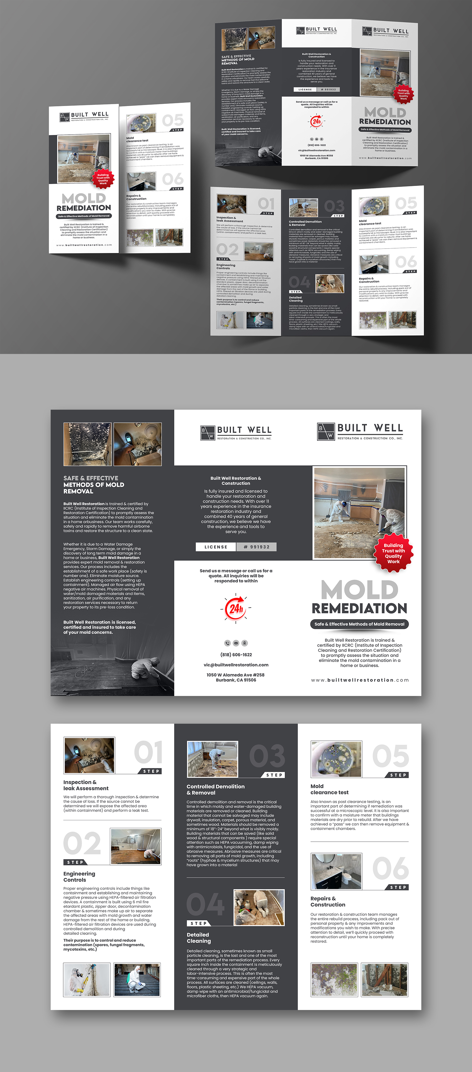 Broschüren-Design von debdesign für Built Well Restoration & Construction | Design #35342619