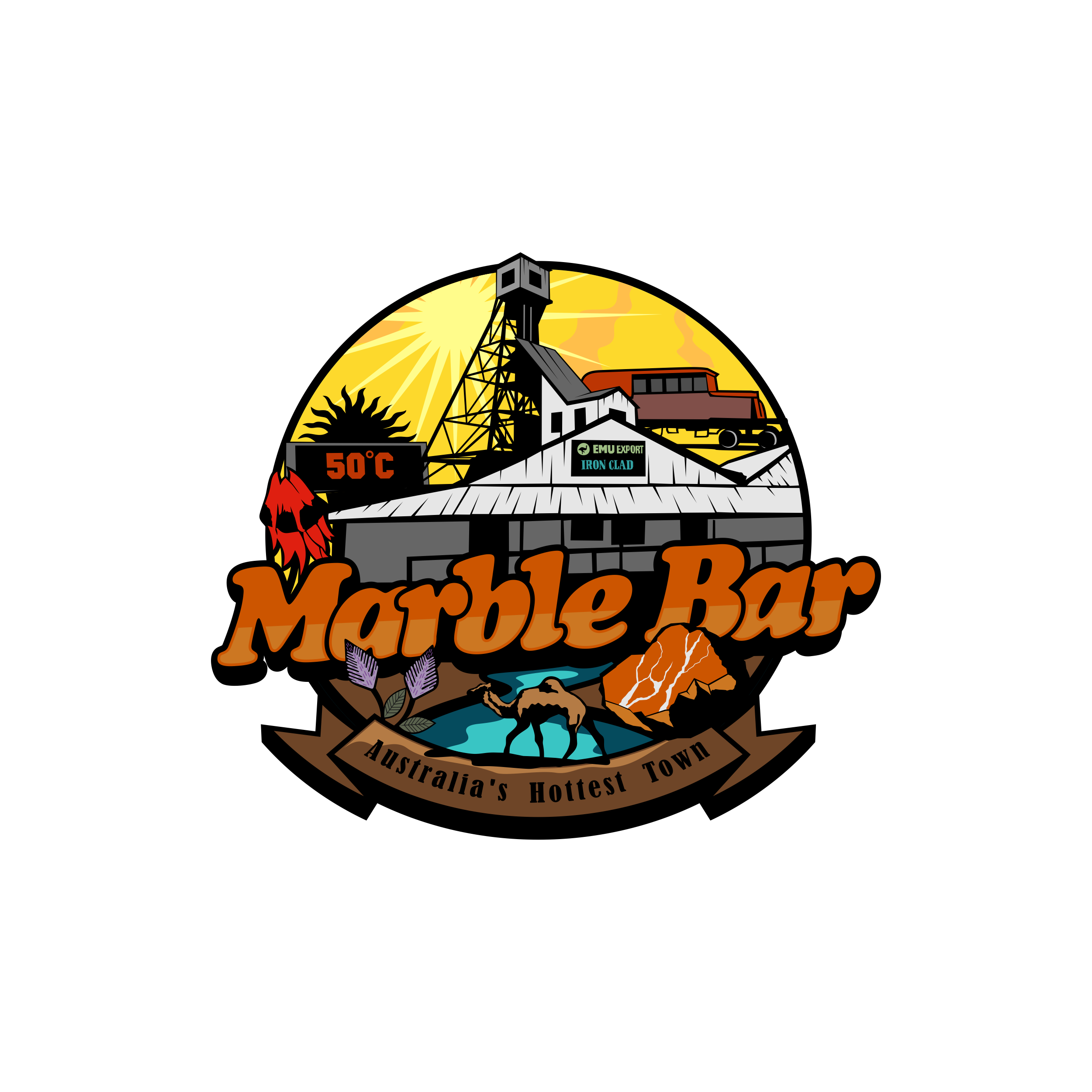 Logo Design by luckdesign for Marble bar Community Resource Centre  | Design #35348203