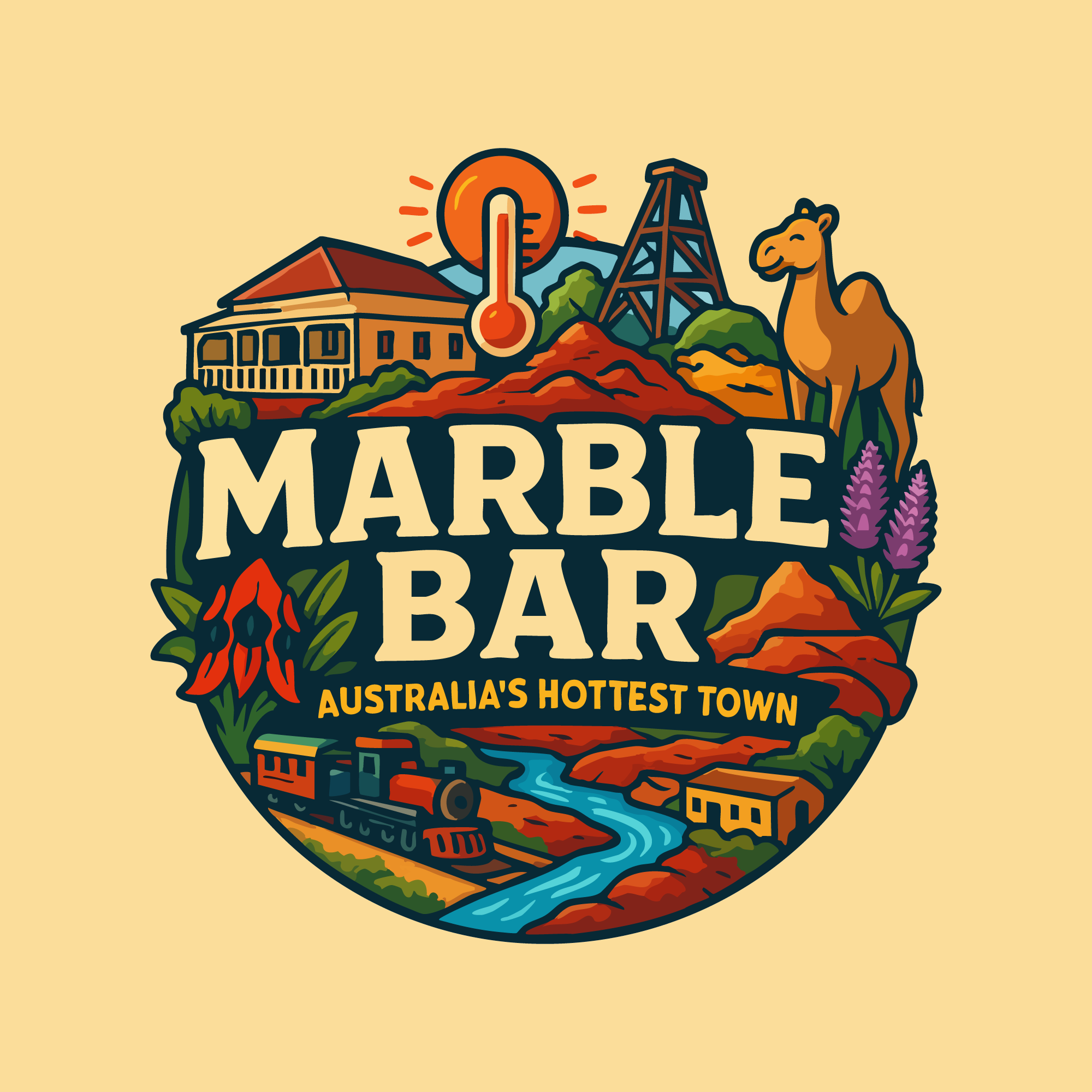 Logo Design by Thingkazupa Design for Marble bar Community Resource Centre  | Design #35377556