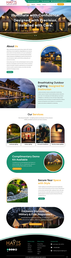 Web Design by pb for Hayes Signature Lighting | Design: #35353582