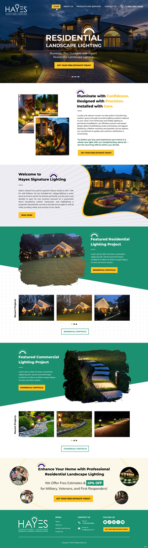 Web Design by pb for Hayes Signature Lighting | Design: #35353585