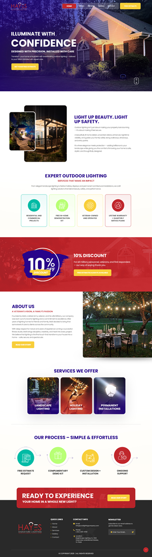 Web Design by nzdesigners for Hayes Signature Lighting | Design: #35347799