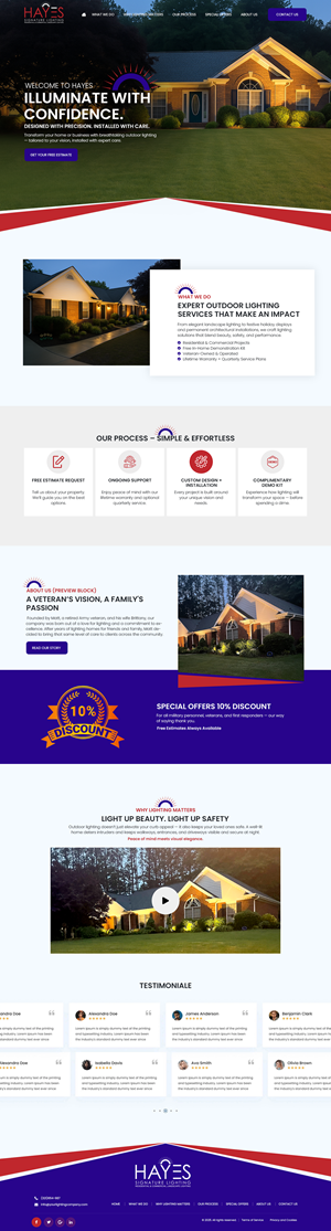 Web Design by nzdesigners for Hayes Signature Lighting | Design: #35347801