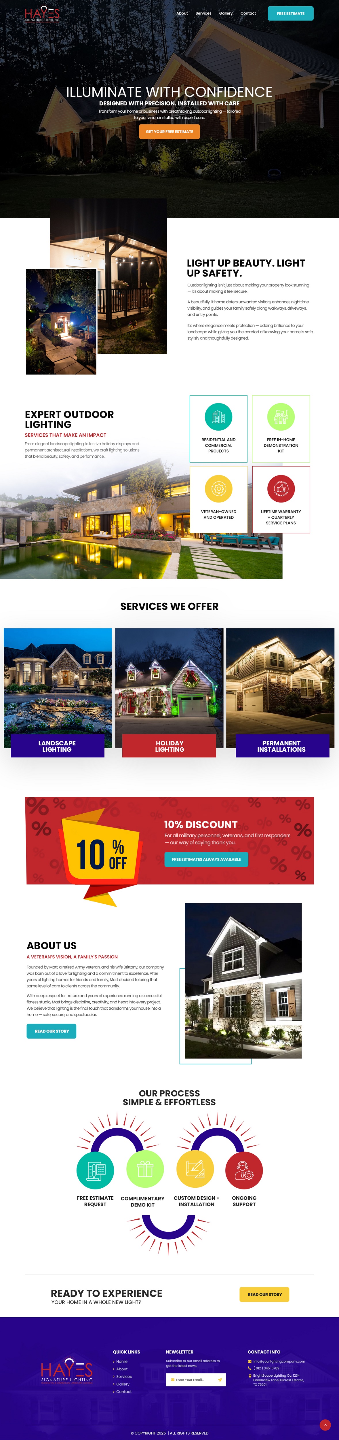 Web Design by NZ Creatives for Hayes Signature Lighting | Design #35353959