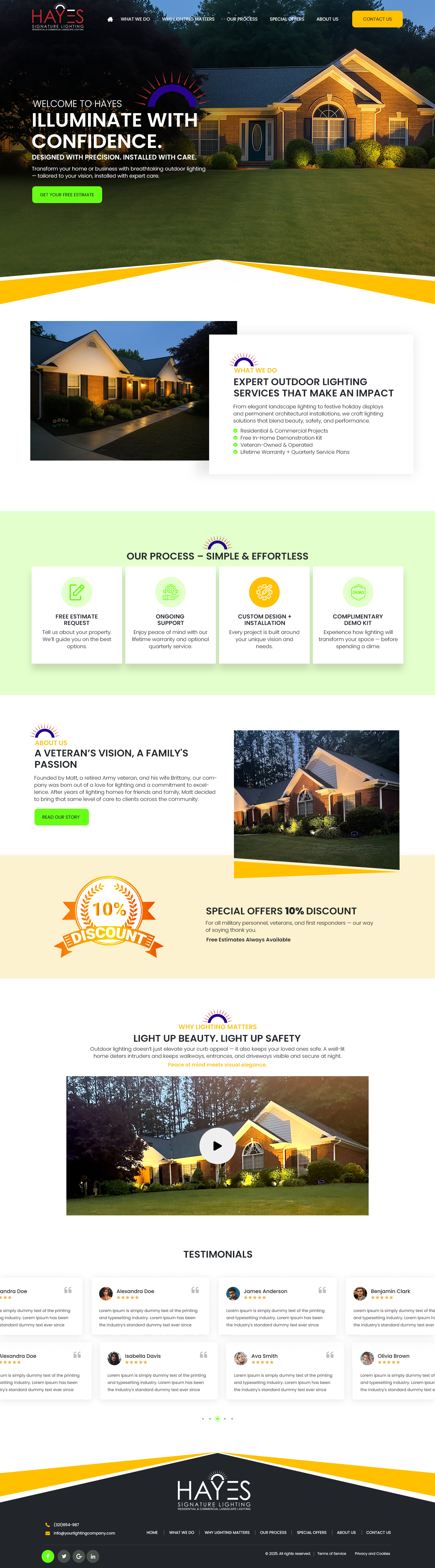 Web Design by NZ Creatives for Hayes Signature Lighting | Design #35363580