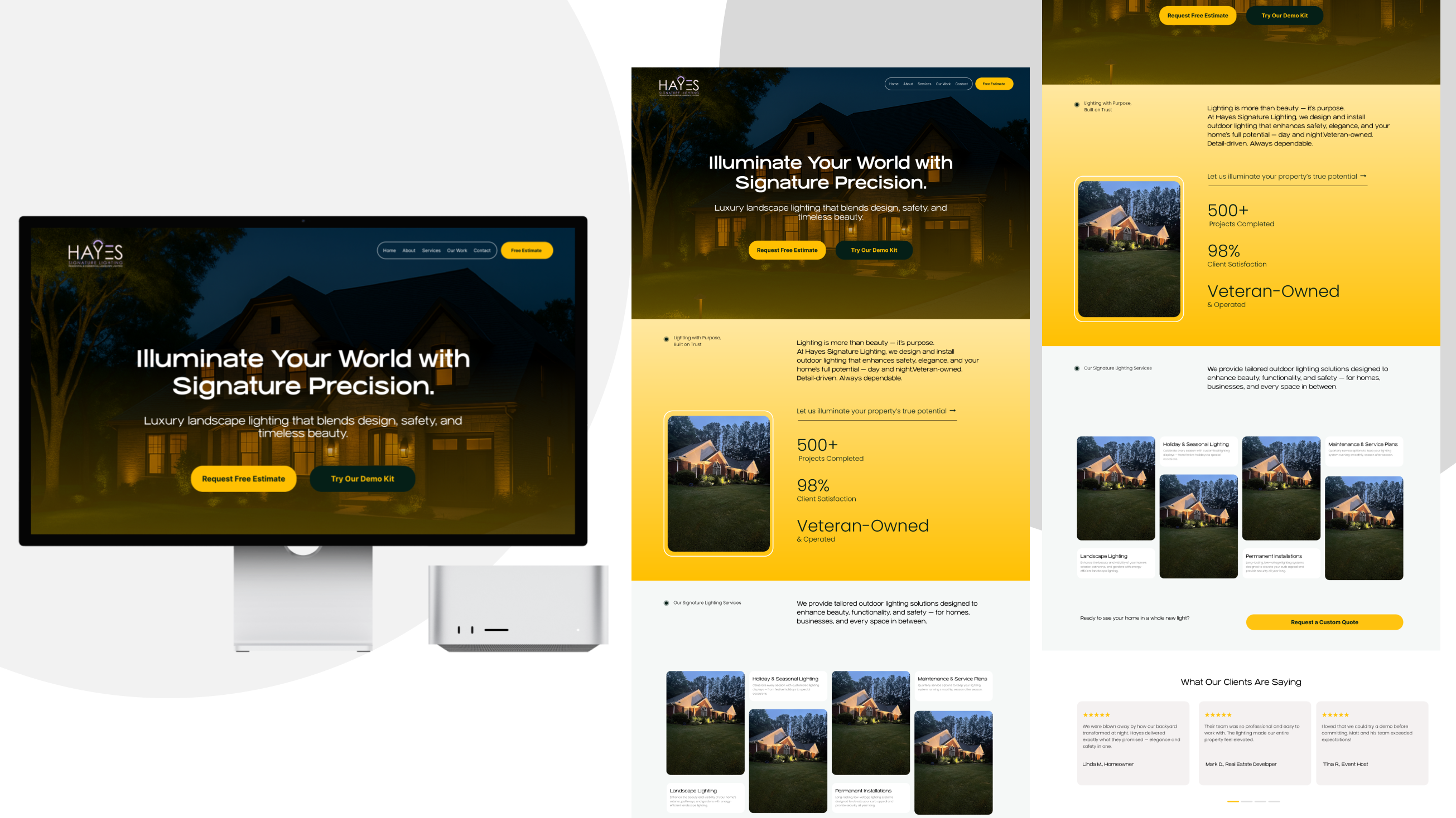 Web-Design von Sehriban für Hayes Signature Lighting | Design #35346118