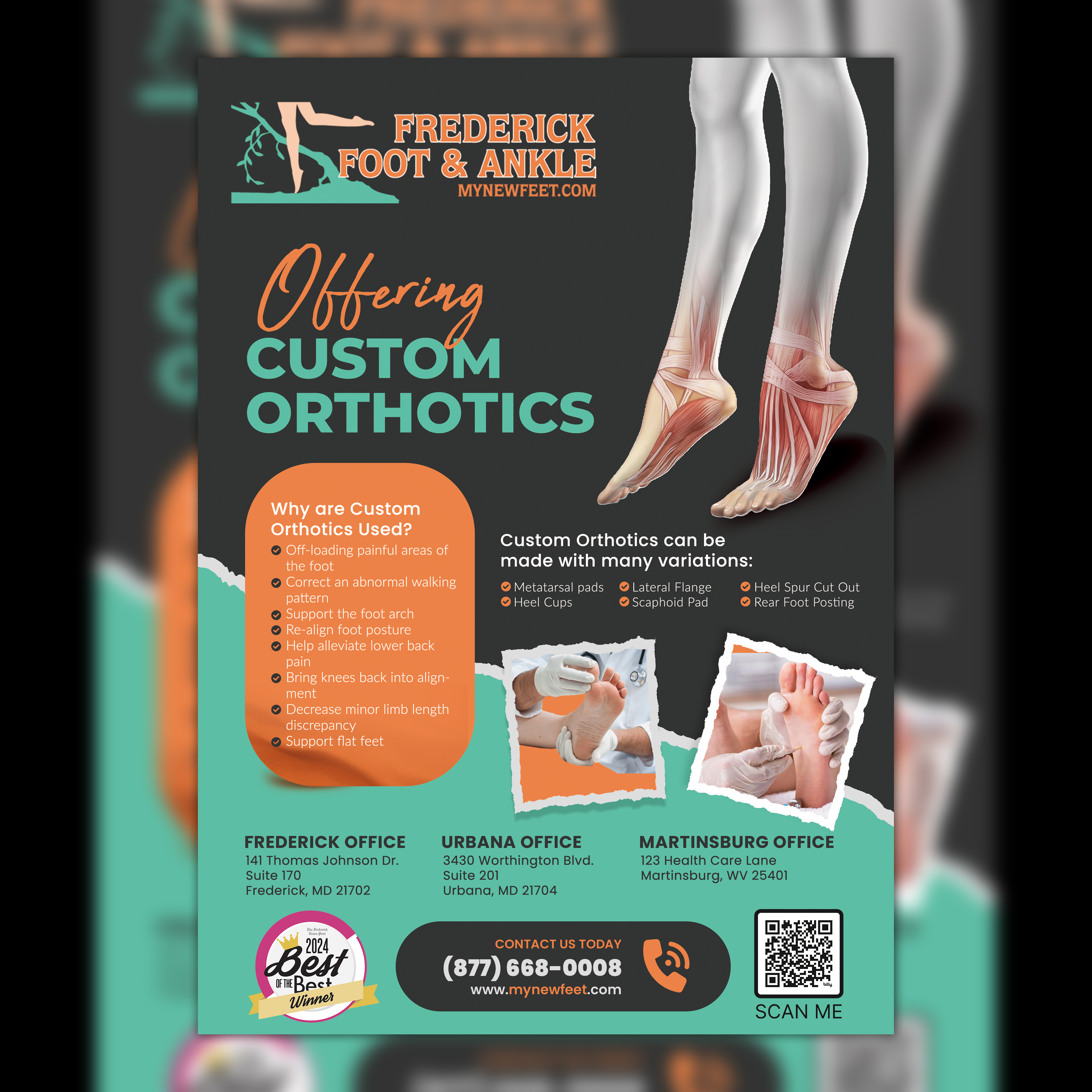 Flyer Design by Osama Soliman for Frederick Foot & Ankle | Design #35345105