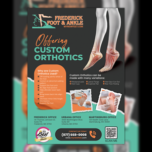 Flyer Design by Osama Soliman for Frederick Foot & Ankle | Design: #35345105