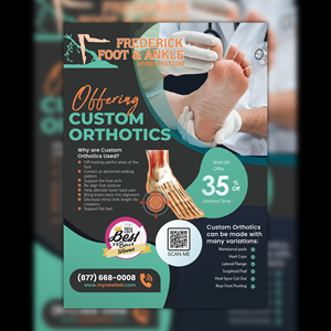 Flyer Design by Osama Soliman for Frederick Foot & Ankle | Design: #35345371