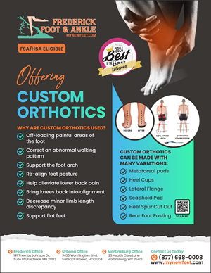 Flyer Design by MarkoE for Frederick Foot & Ankle | Design #35344899