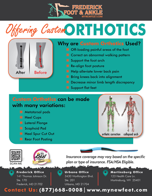 Flyer Design by HT Graphic for Frederick Foot & Ankle | Design: #35340735
