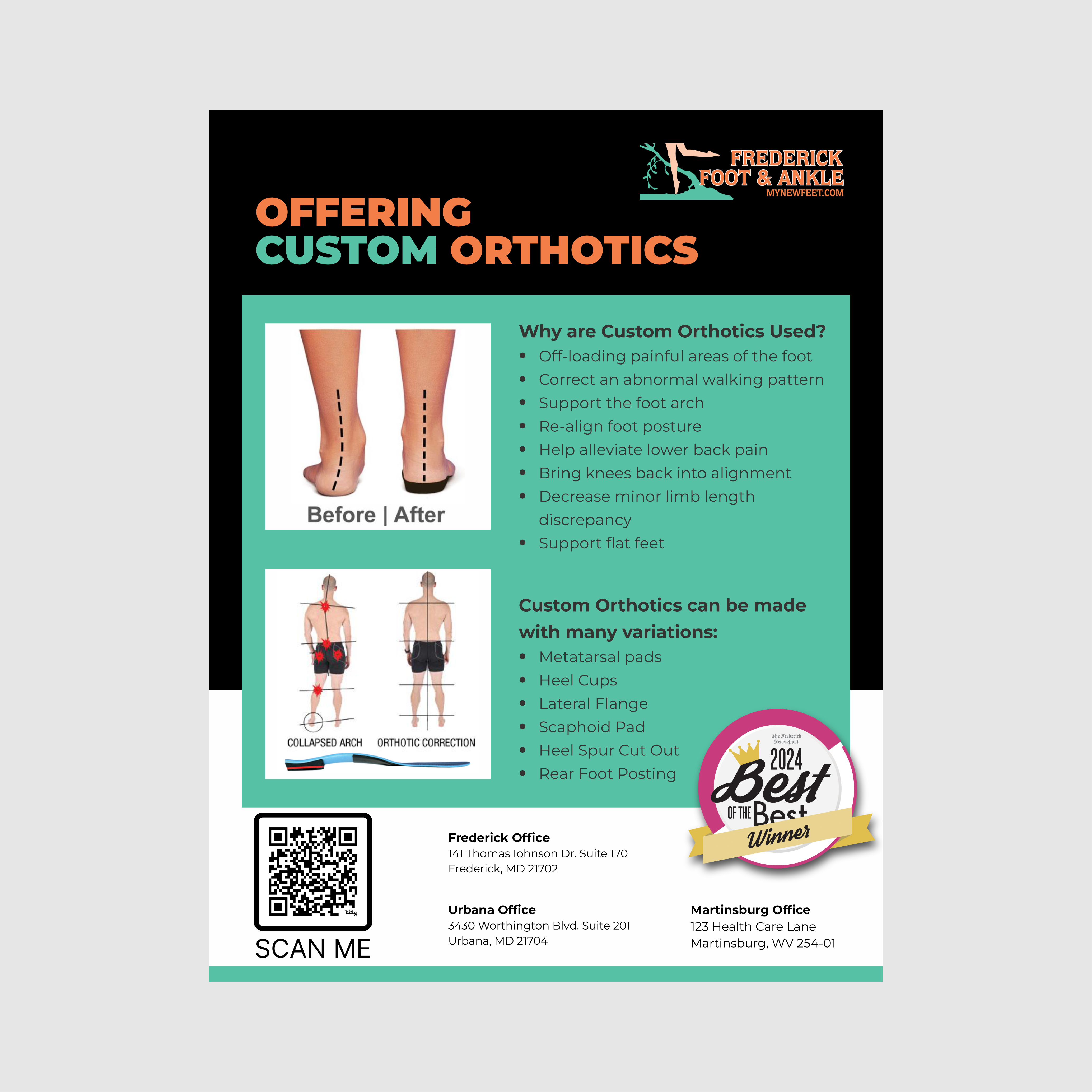 Flyer Design by nng for Frederick Foot & Ankle | Design #35340964